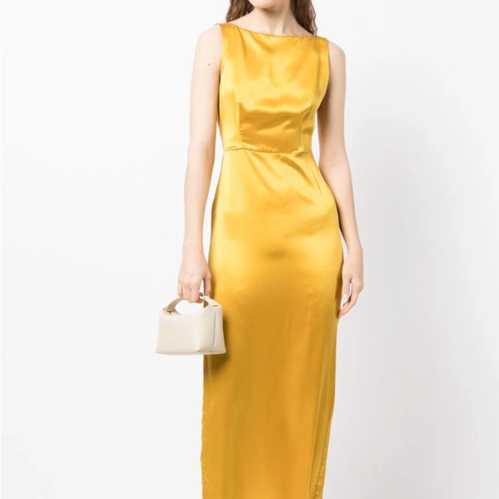 Zya sleeveless silk maxi dress